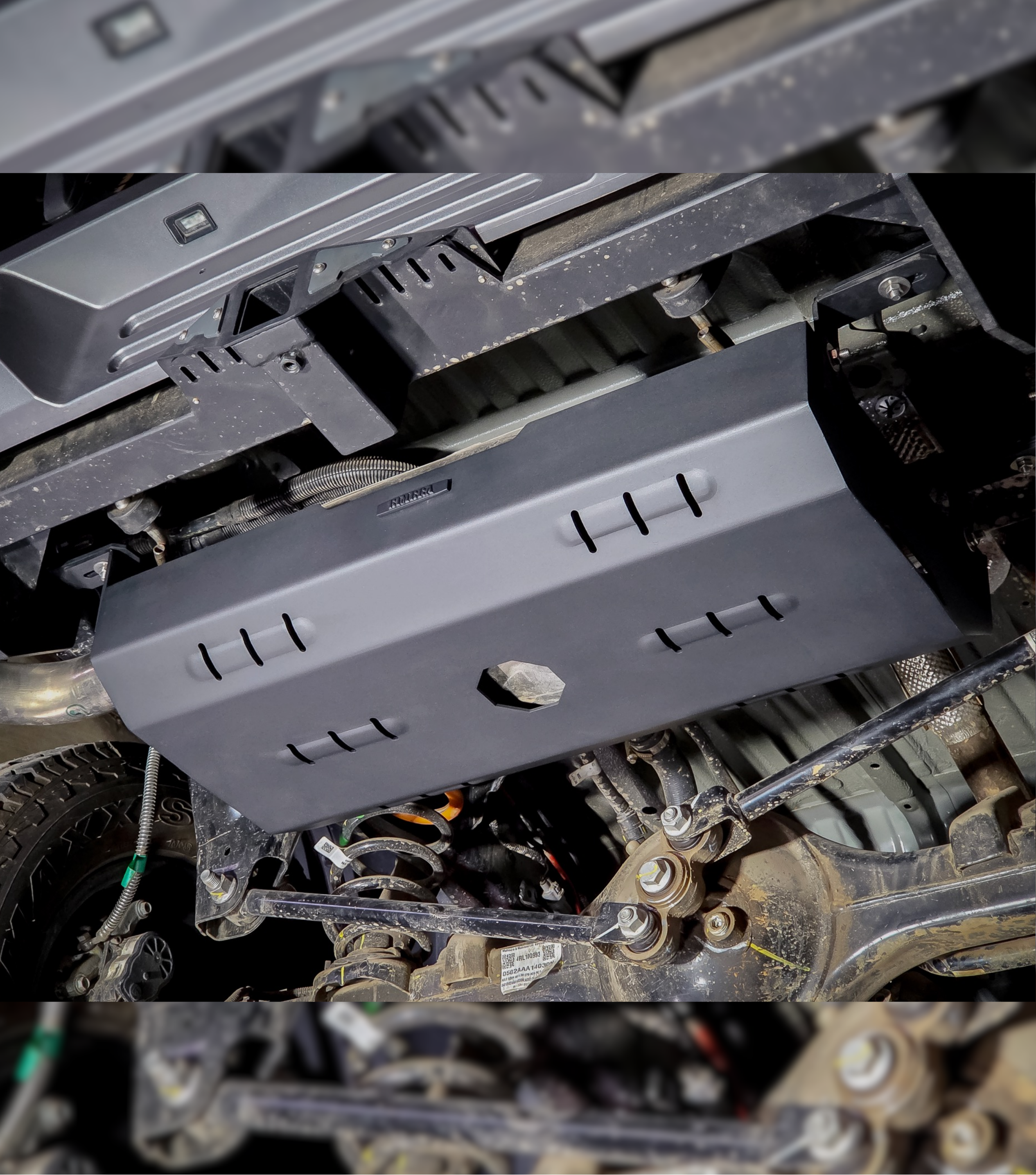 Bimbra Exhaust Guard Steel (BLACK) for Thar Roxx
