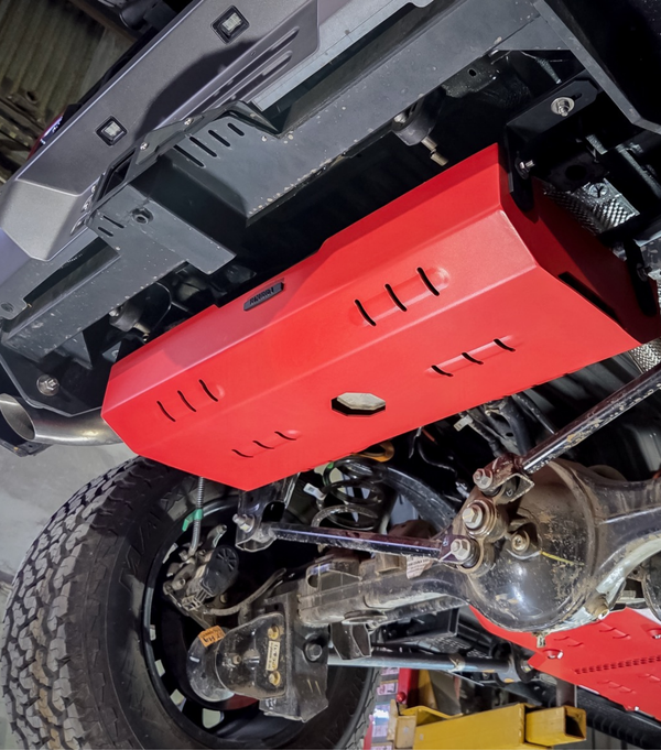 Bimbra Exhaust Guard Steel (RED) for Thar Roxx