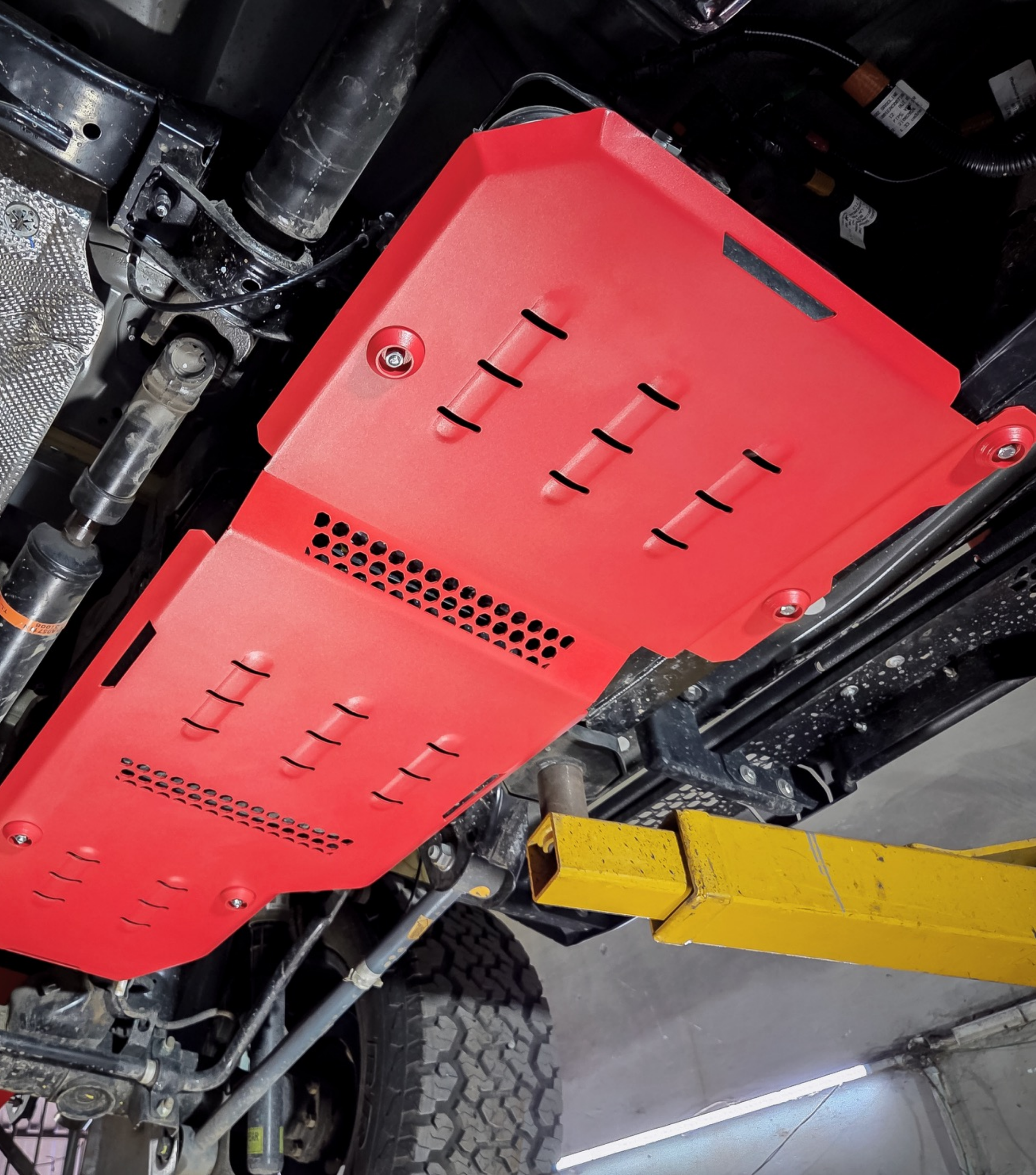 Bimbra Fuel Tank Protection Steel (RED) for Thar Roxx Secondary image