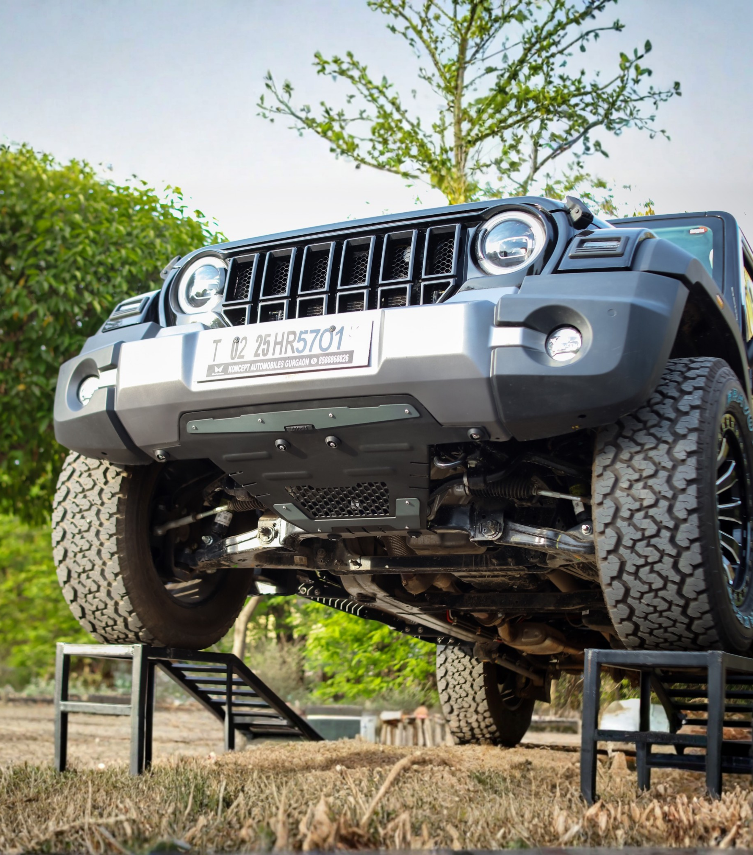 Bimbra Skid Plate Steel (BLACK) for Thar Roxx Secondary image