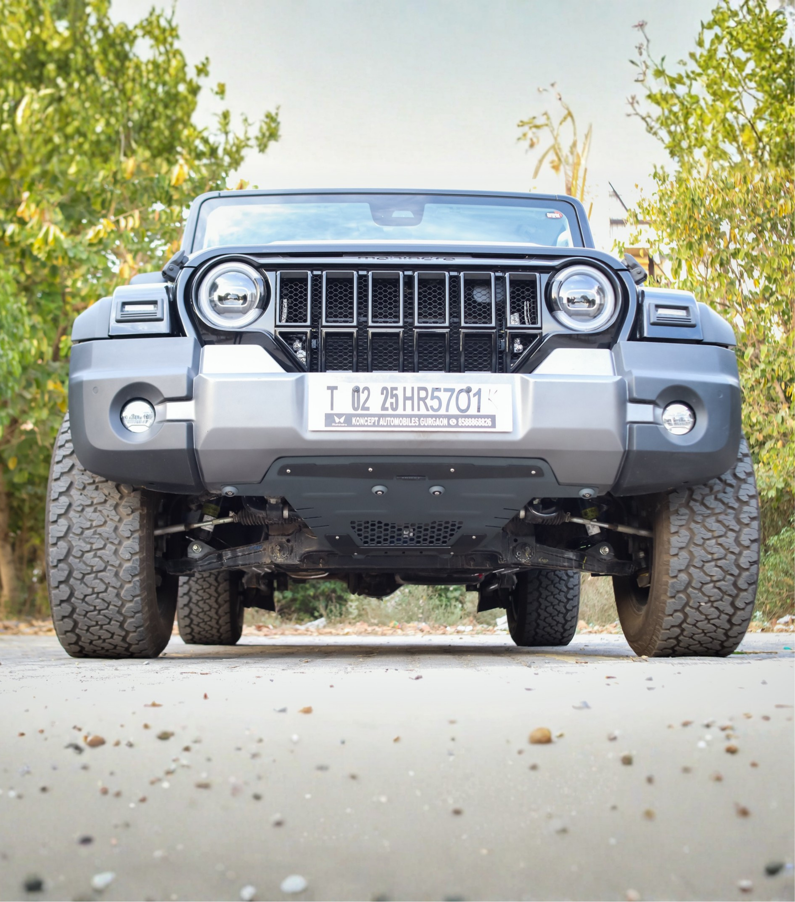 Bimbra Skid Plate Steel (BLACK) for Thar Roxx