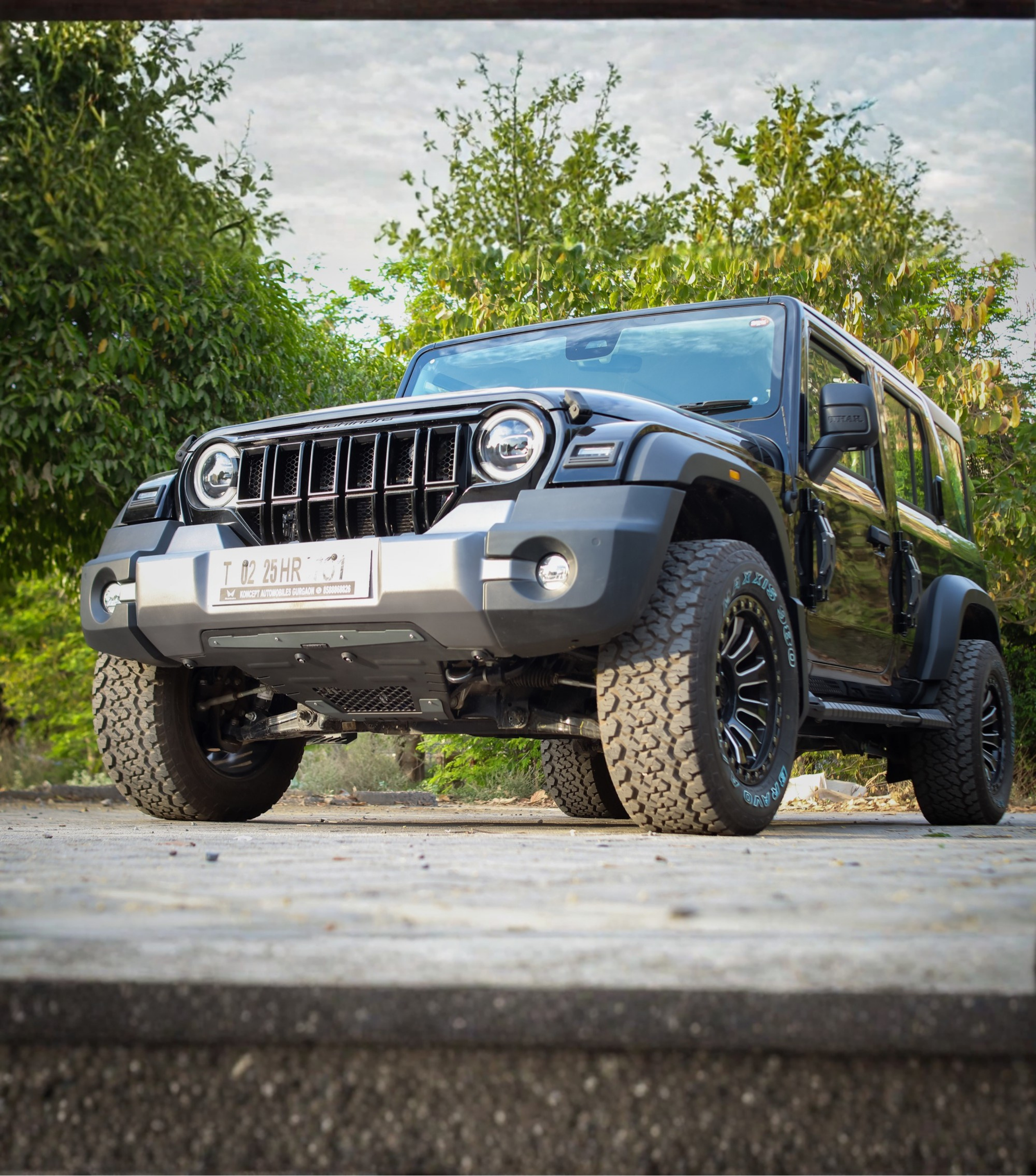 Bimbra Skid Plate Steel (BLACK) for Thar Roxx