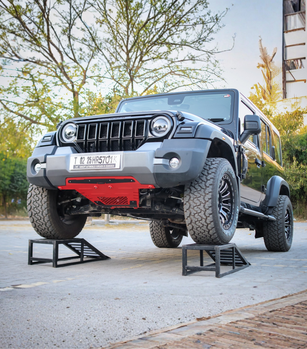 Bimbra Skid Plate Steel (RED) for Thar Roxx