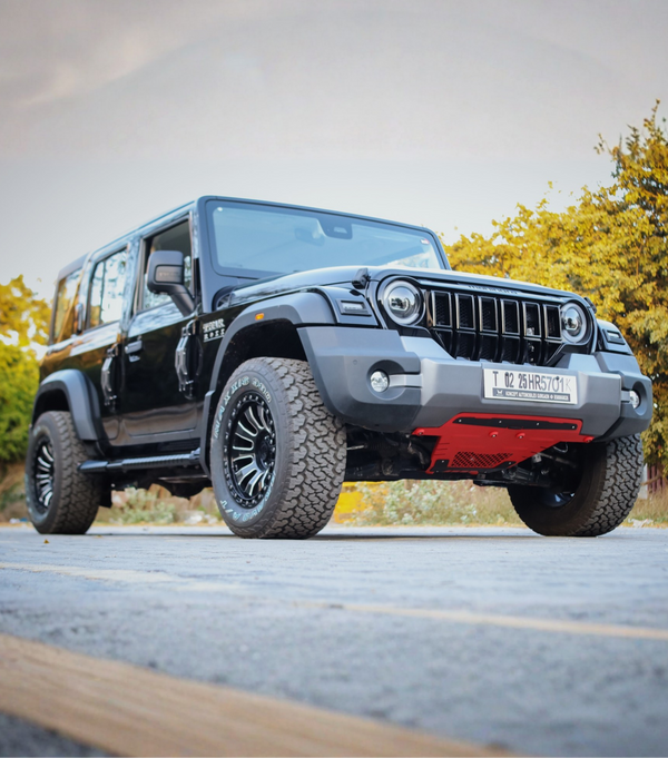 Bimbra Skid Plate Steel (RED) for Thar Roxx