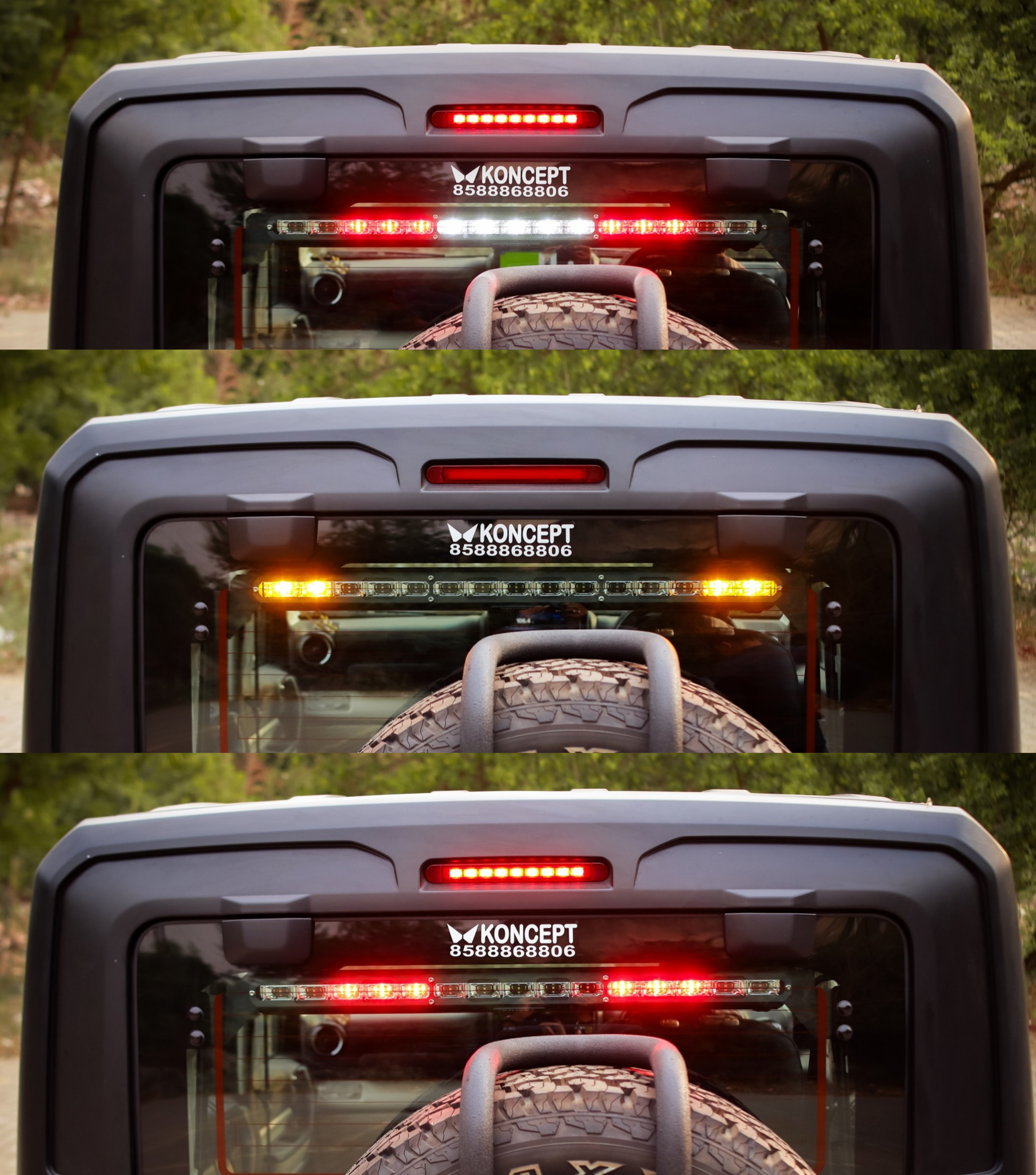 Bimbra Tail Light LED Bar for Thar Roxx
