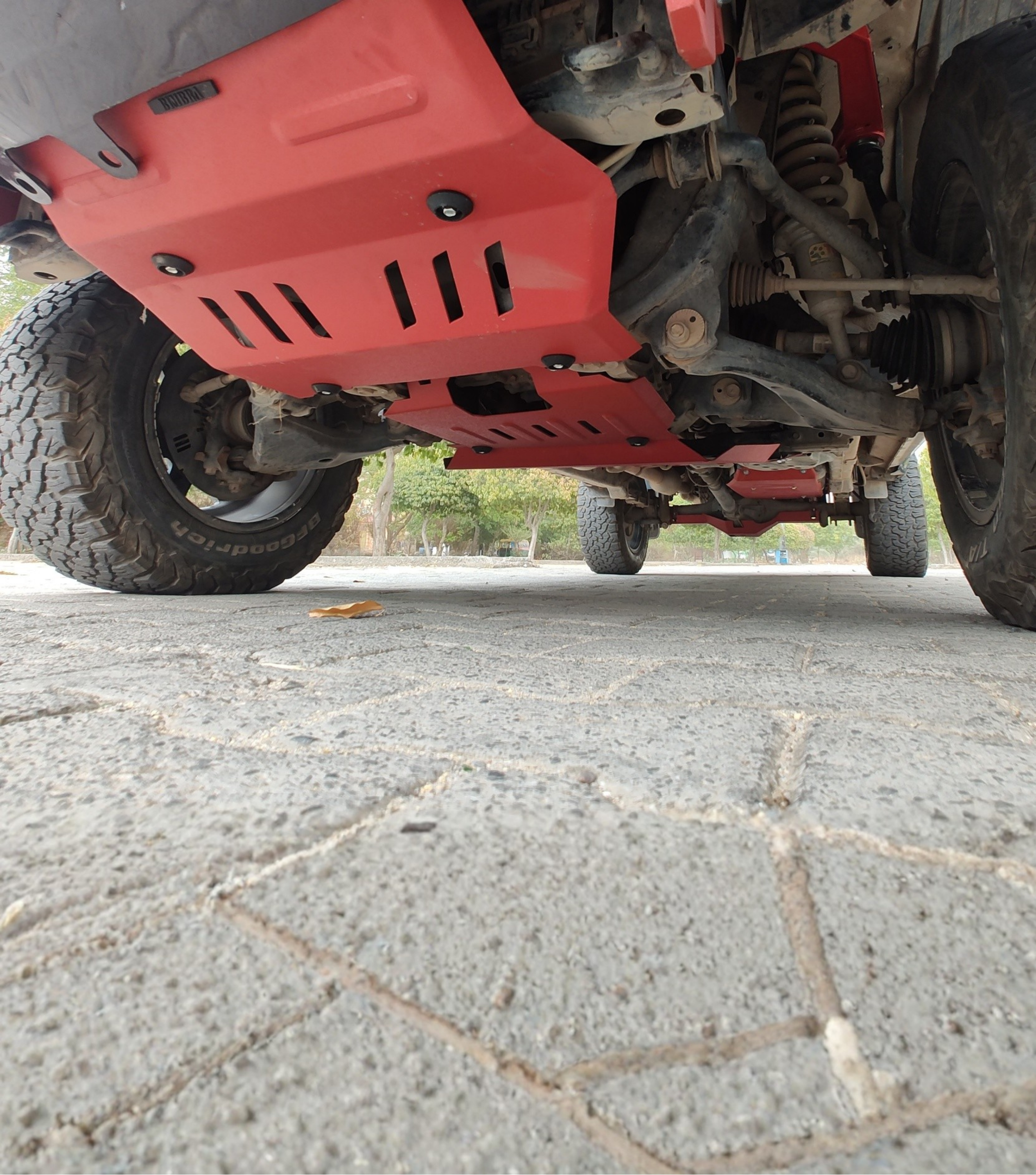 Bimbra Underbody Protection Aluminium (RED) for Hilux