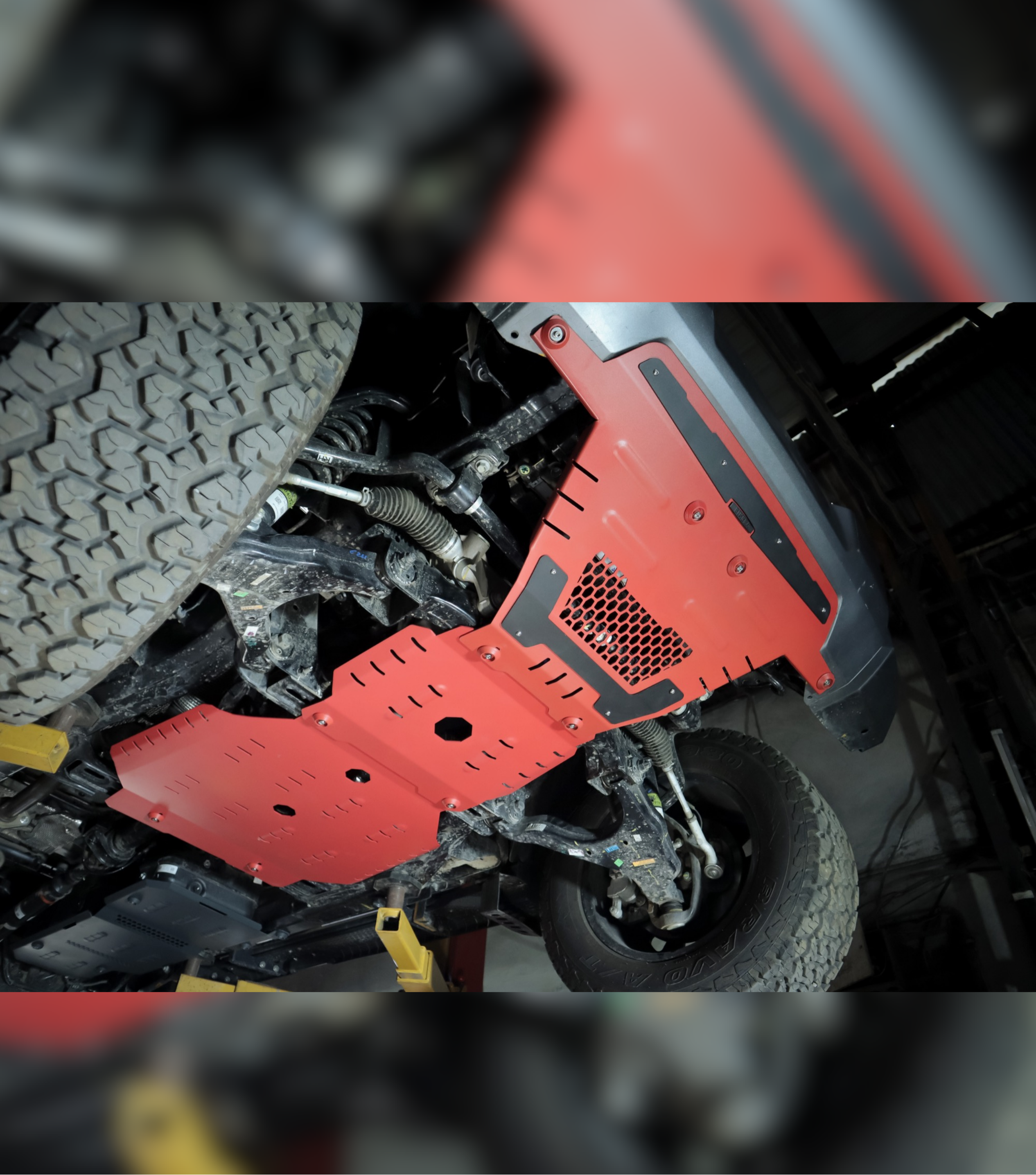 Bimbra Underbody Protection Steel (RED) for Thar Roxx Secondary image