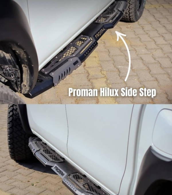 ProMan Metal Side Foot Step for Toyota Hilux