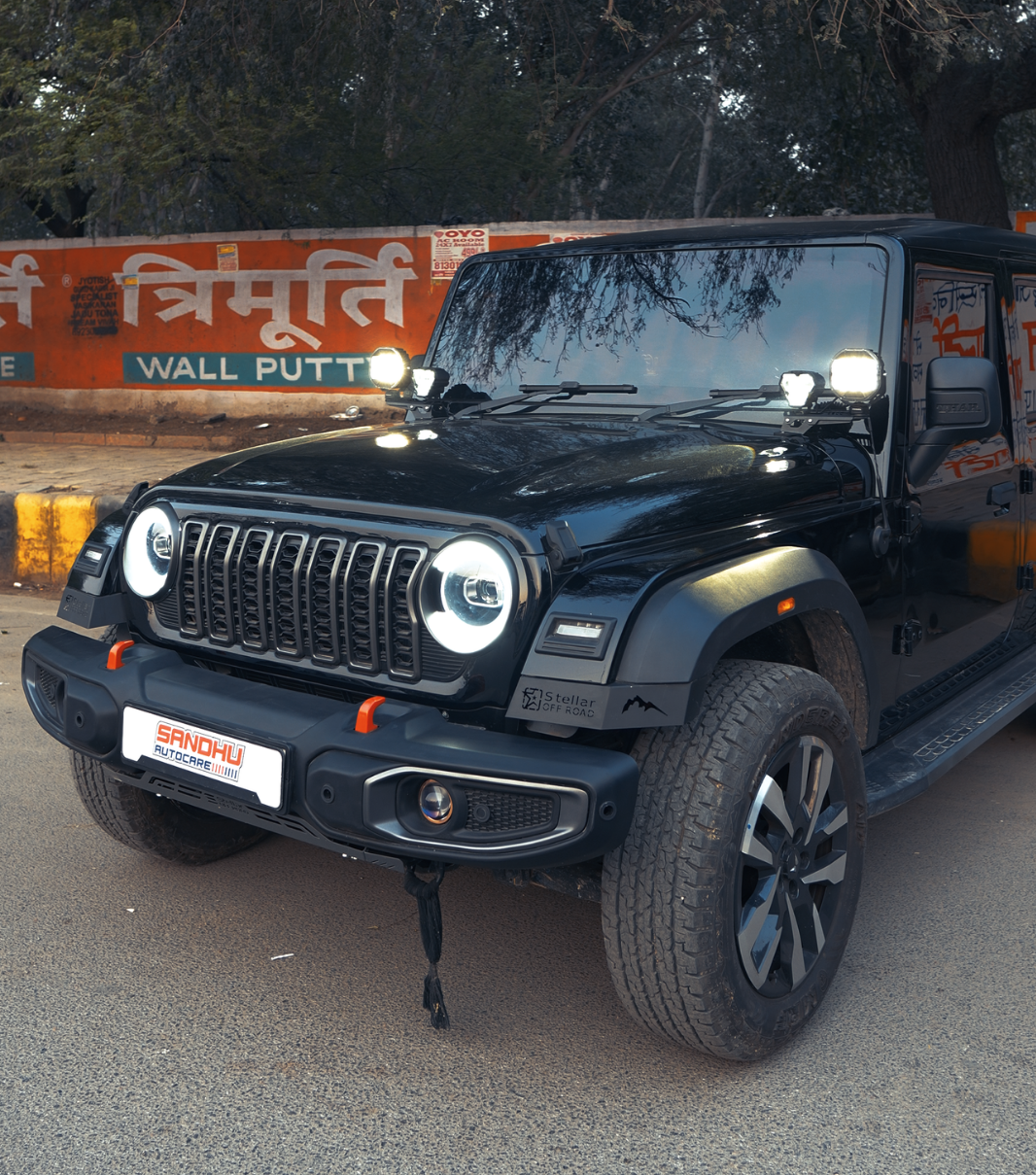 Stellar Wrangler Style ABS Front Bumper with Underbody Shield for Thar Roxx